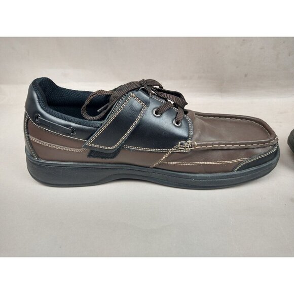 Orthofeet 422 Baton Rouge Men's Brown Black Comfort Shoes Size 12 D - Picture 5 of 9